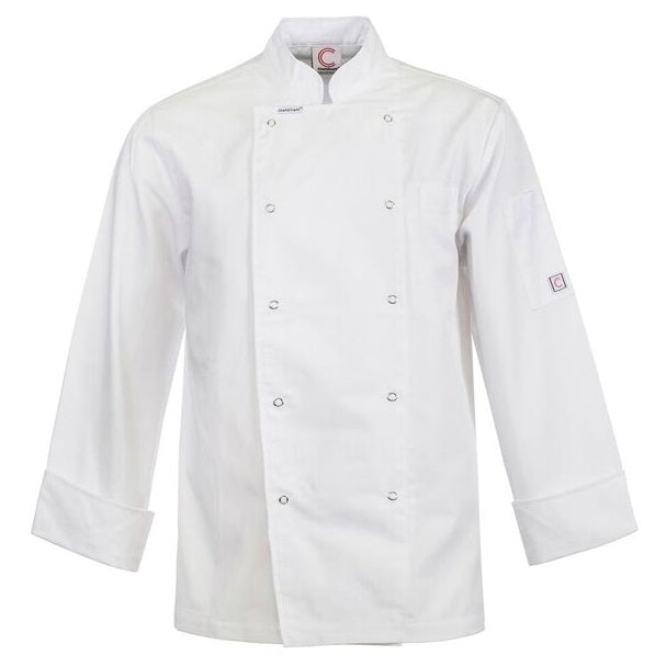 CJ039 Chefs Craft Executive L/S Chefs Jacket With Press Studs