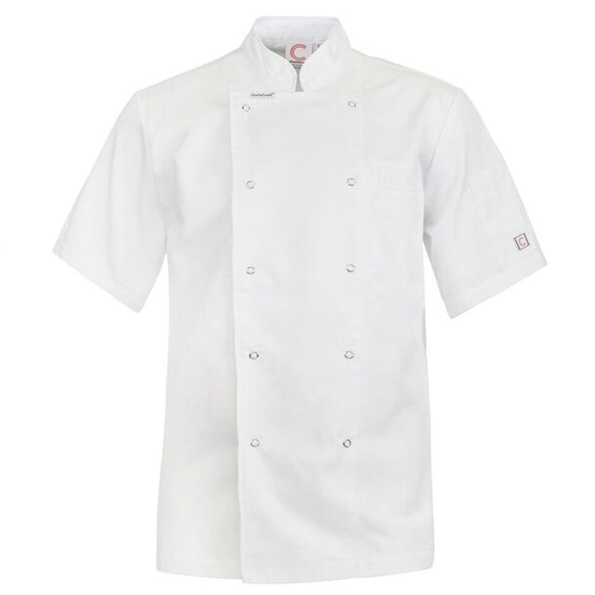 CJ040 Chefs Craft Executive Short Sleeve Chef Jacket With Studs