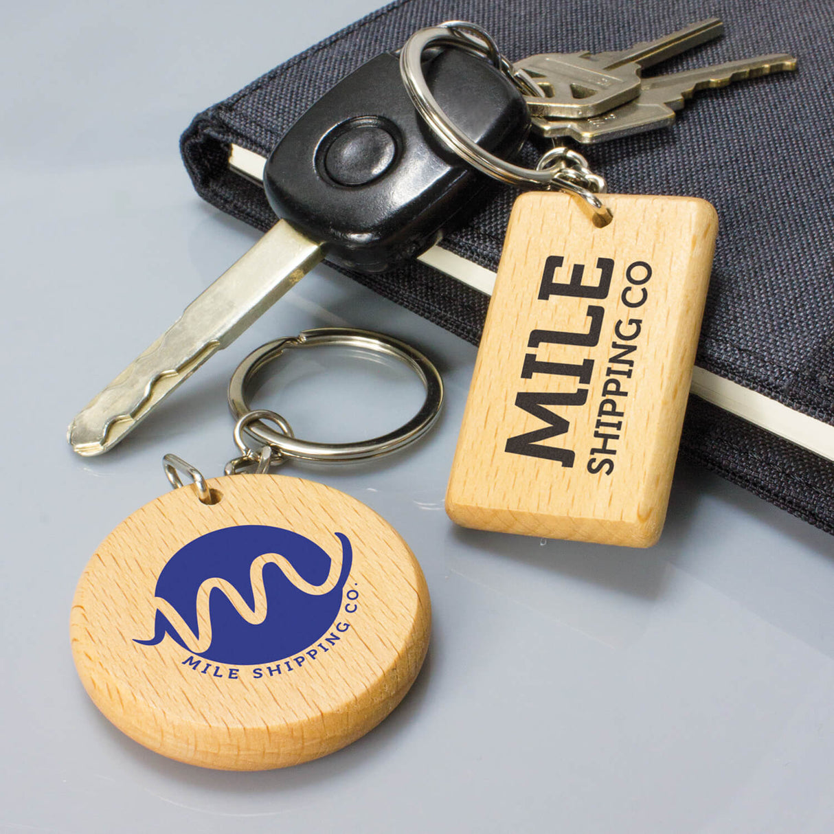 Artisan Key Ring Rectangle - Printed