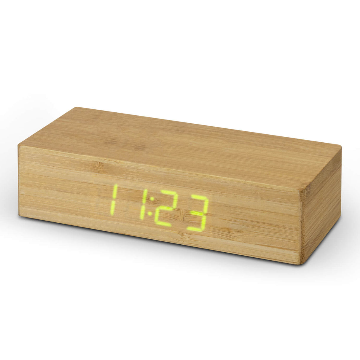 Bamboo Wireless Charging Clock - Printed