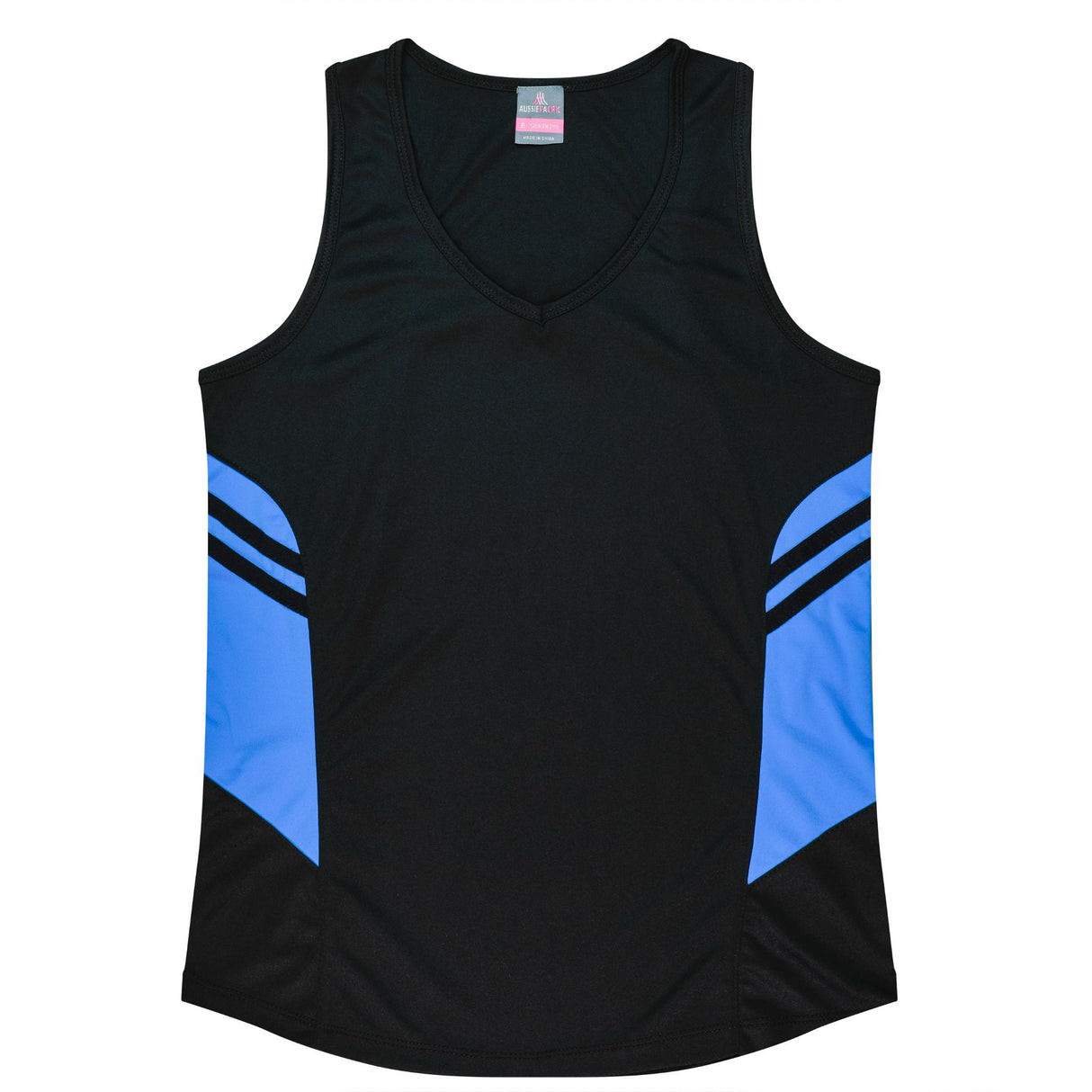 2111 Aussie Pacific Tasman Ladies Singlets - Dark Colours
