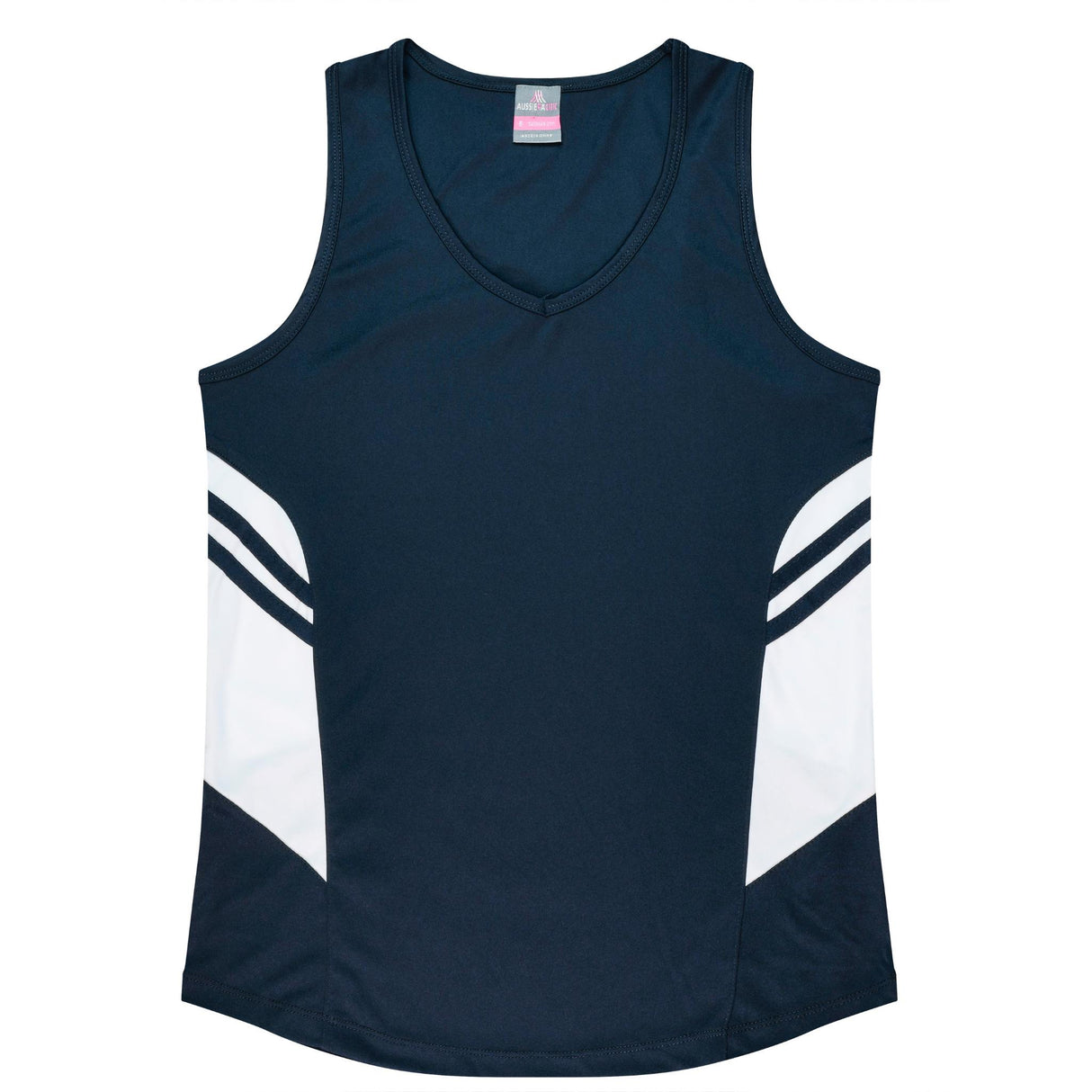 2111 Aussie Pacific Tasman Ladies Singlets - Dark Colours
