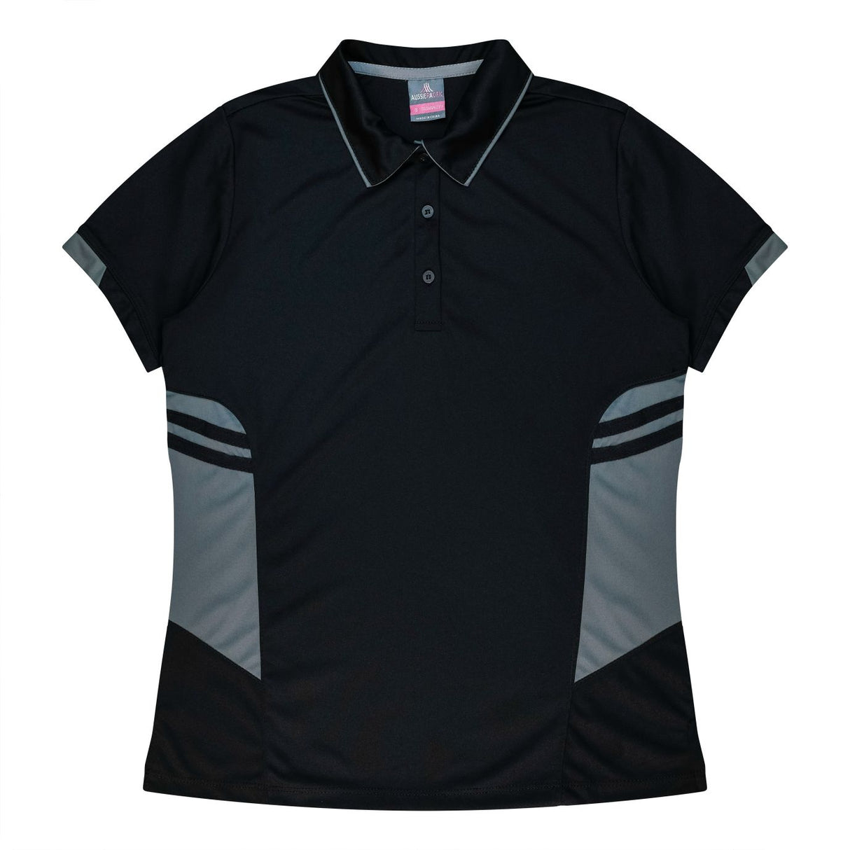 2311 Aussie Pacific Tasman Polo Ladies - Black Base