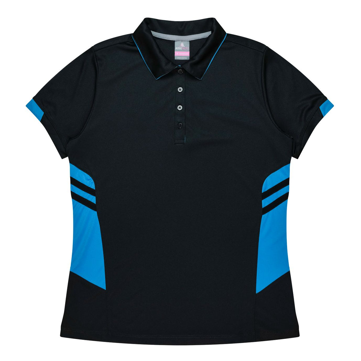 2311 Aussie Pacific Tasman Polo Ladies - Black Base