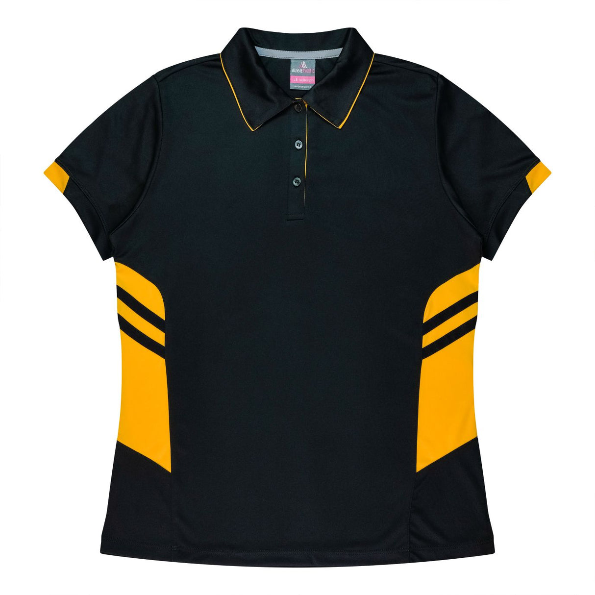 2311 Aussie Pacific Tasman Polo Ladies - Black Base