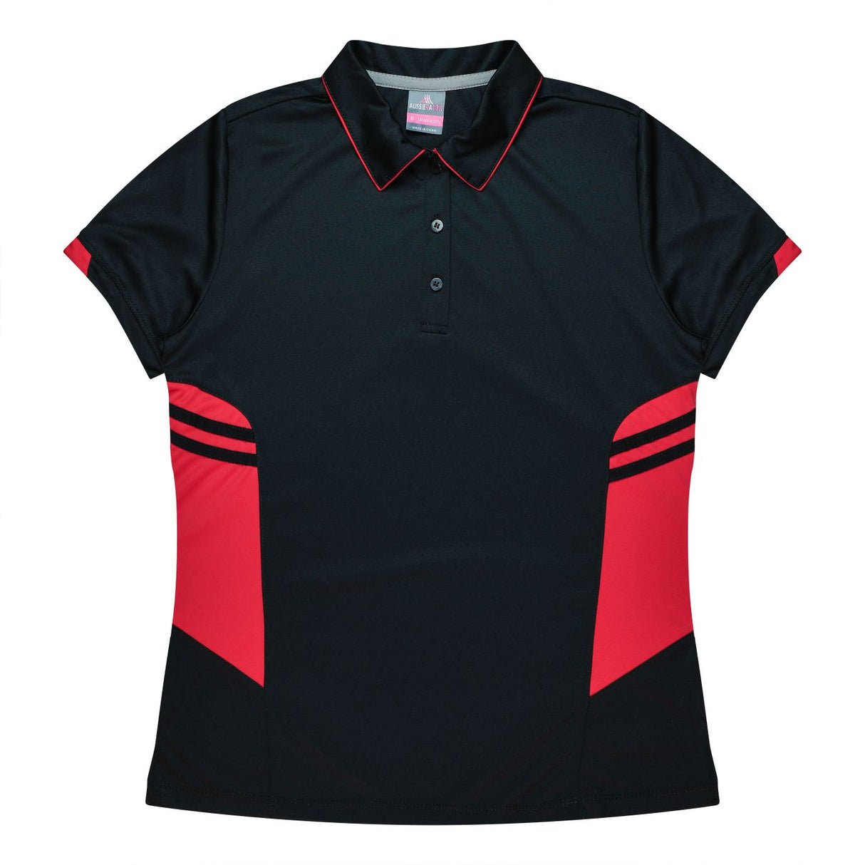 2311 Aussie Pacific Tasman Polo Ladies - Black Base