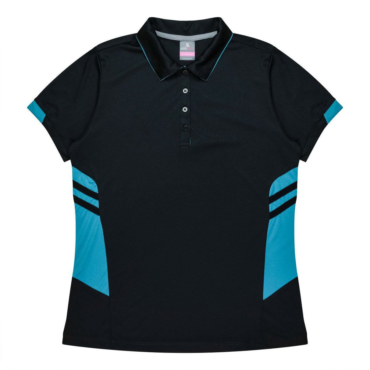 2311 Aussie Pacific Tasman Polo Ladies - Black Base