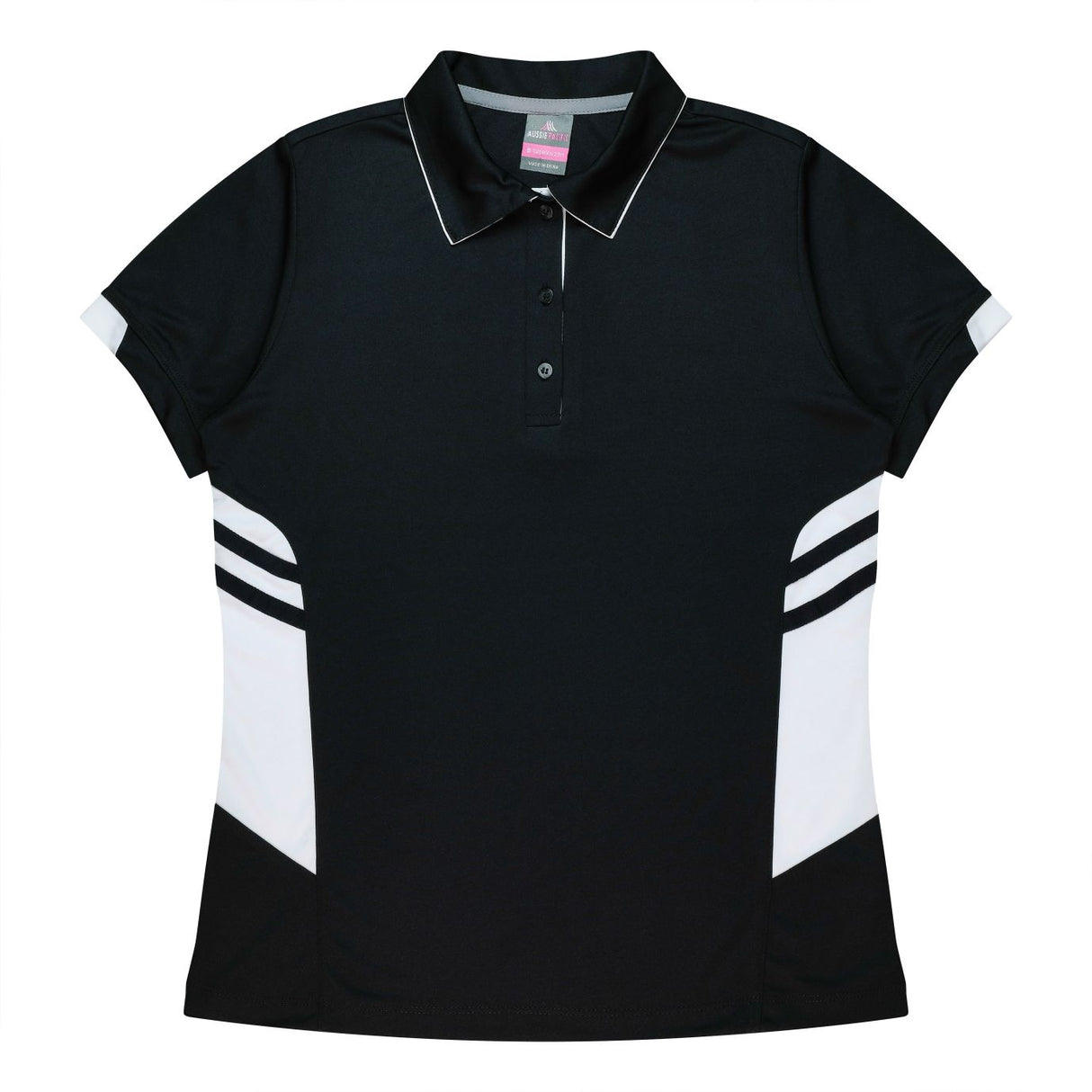 2311 Aussie Pacific Tasman Polo Ladies - Black Base