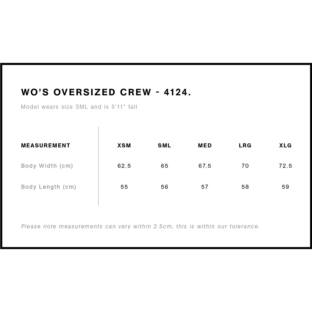 4124 AS Colour Wo's Oversized Crew Jumper | Ladies
