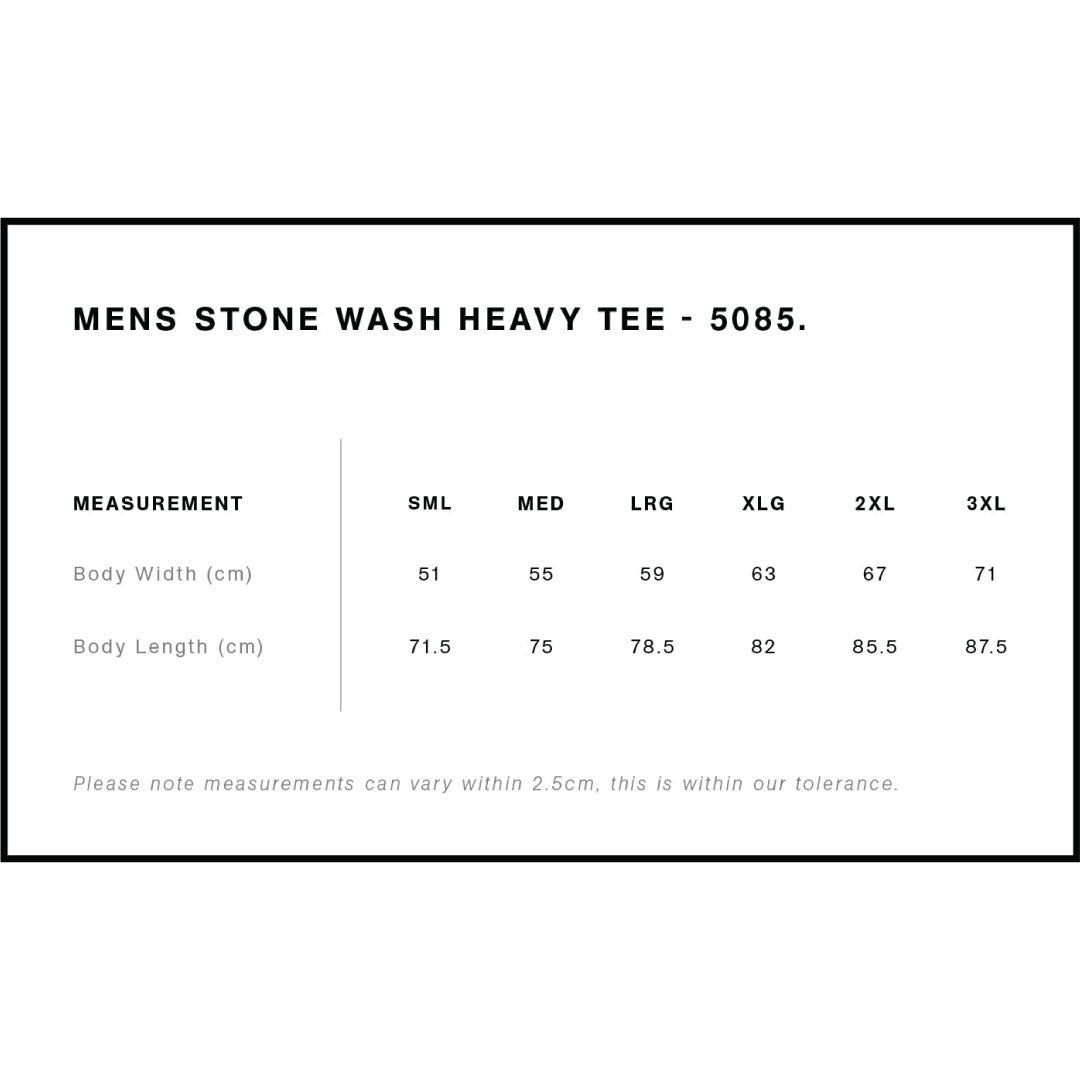 5085 Stone Wash Heavy Tee