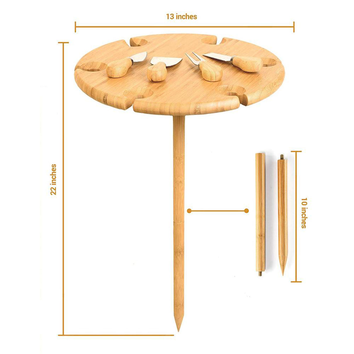 Bamzuki Outdoor Party Table - Engraved