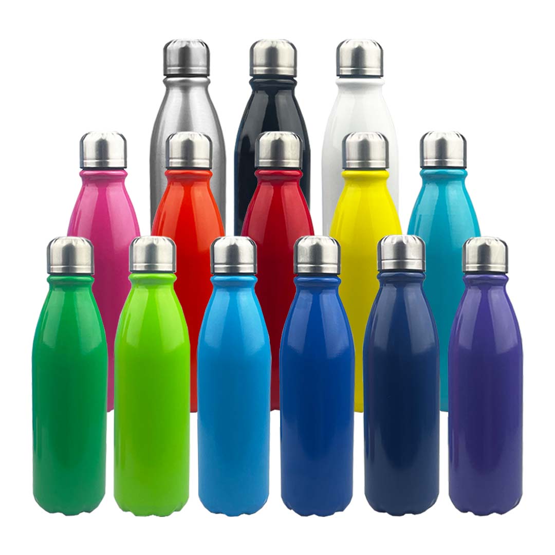 Shiny Aluminium Drink Bottles 750ml