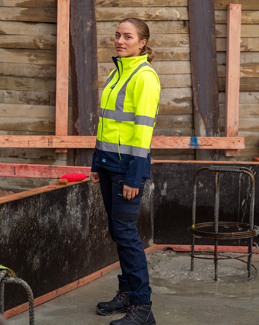 Rainbird Carroll Women's Softshell Jacket - Yellow/Navy