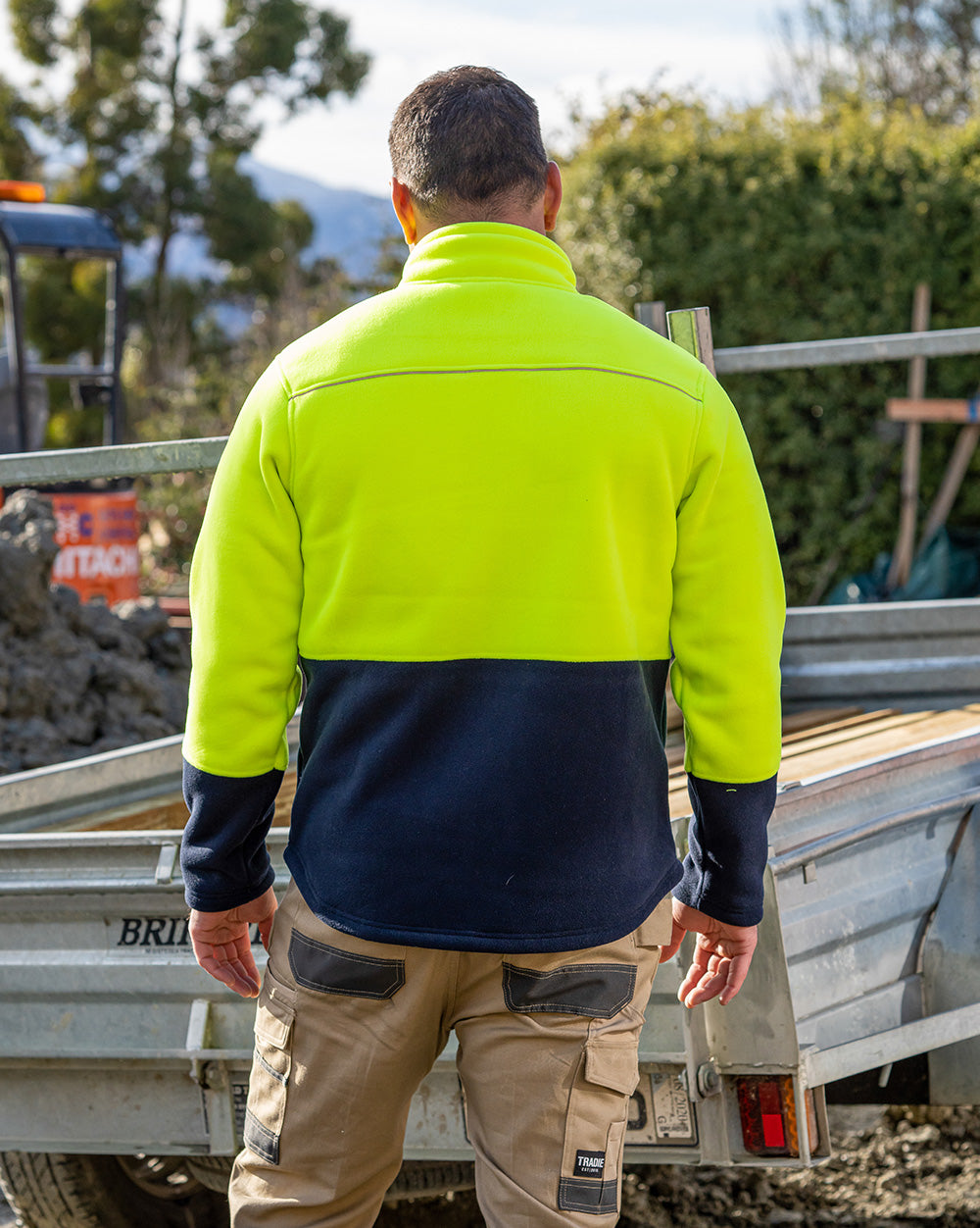 Rainbird Lumber Sherpa Jacket - Yellow/Navy