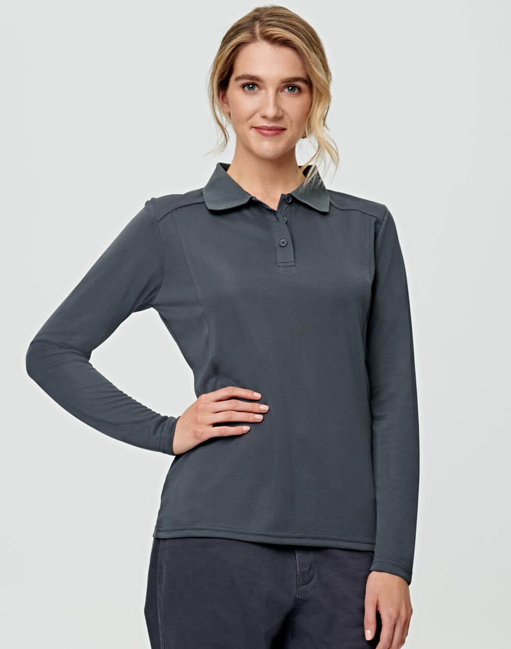 PS90 Lucky Bamboo Long Sleeve Polo