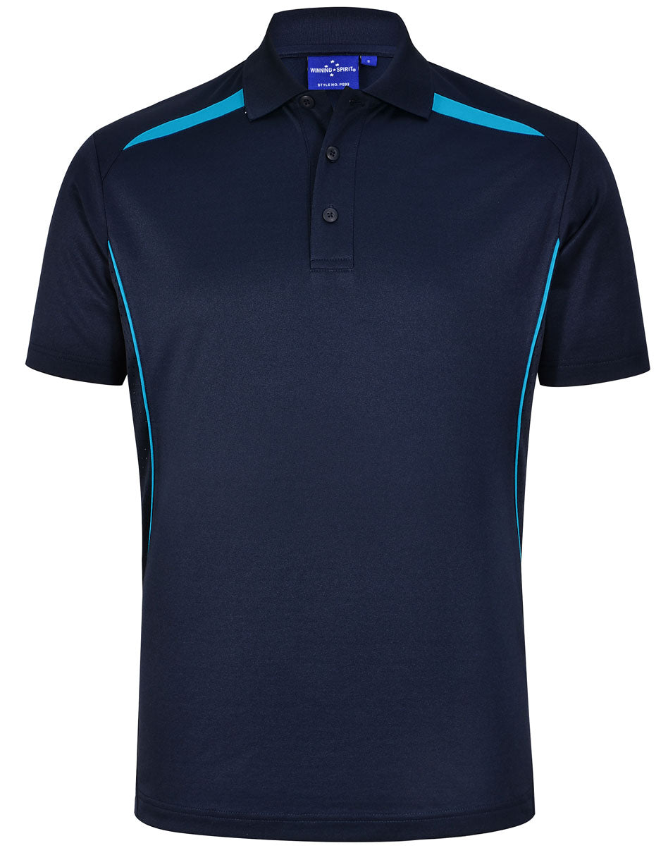 PS93 Mens Sustainable Contrast Polo - Dark Colours