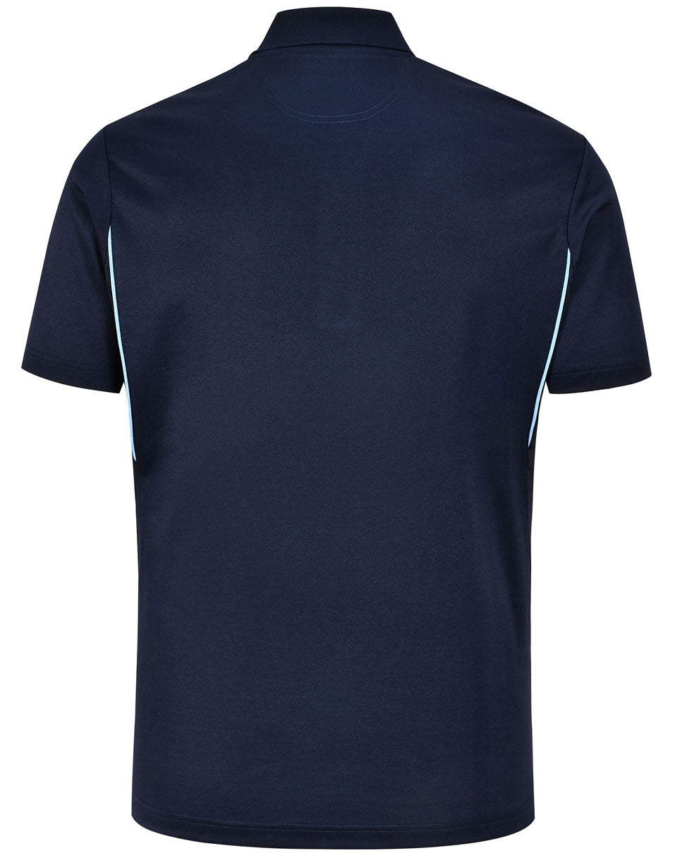 PS93 Mens Sustainable Contrast Polo - Dark Colours