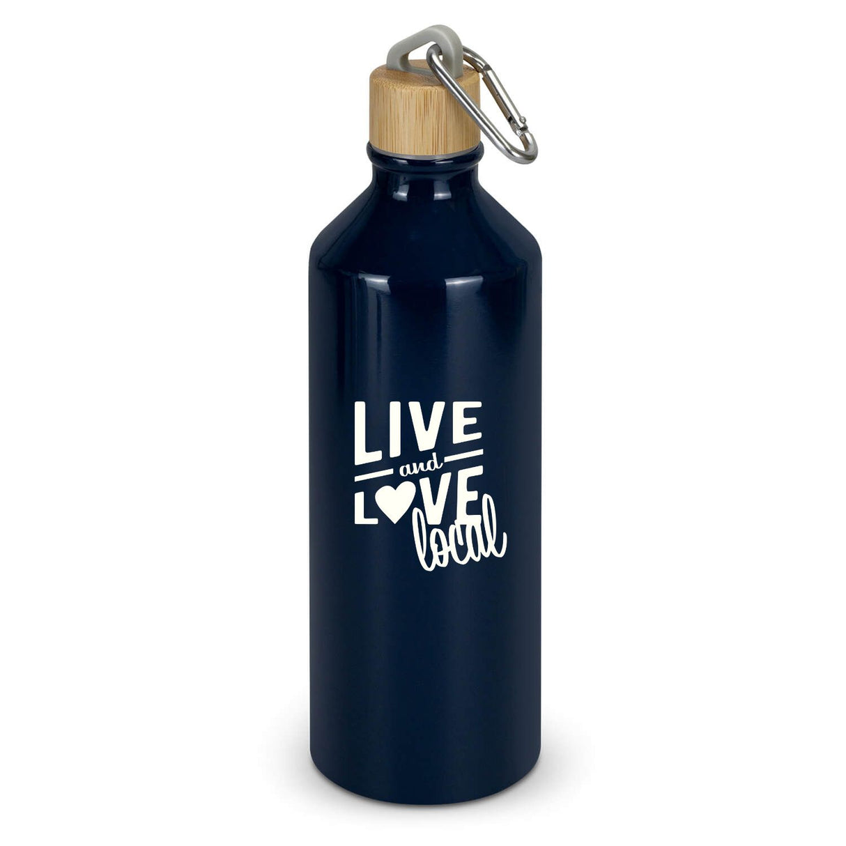 Aluminium Bottle W/Bamboo Lid 750ml