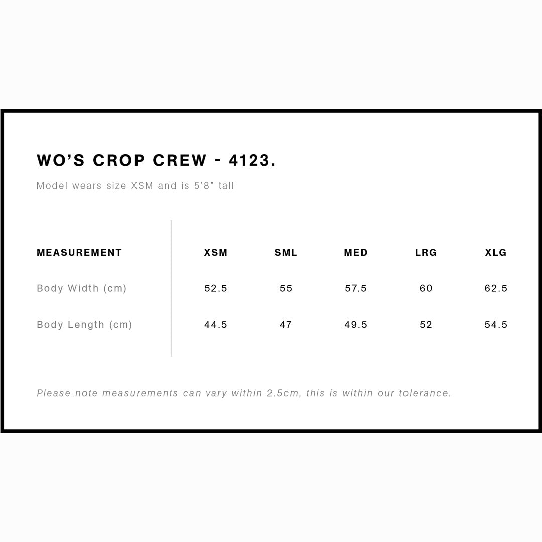 4123 AS Colour Wo's Cropped Crew
