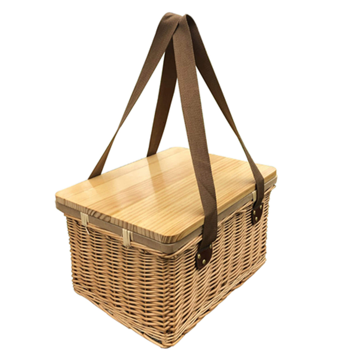 Wicker Picnic Cooler Basket - Engraved