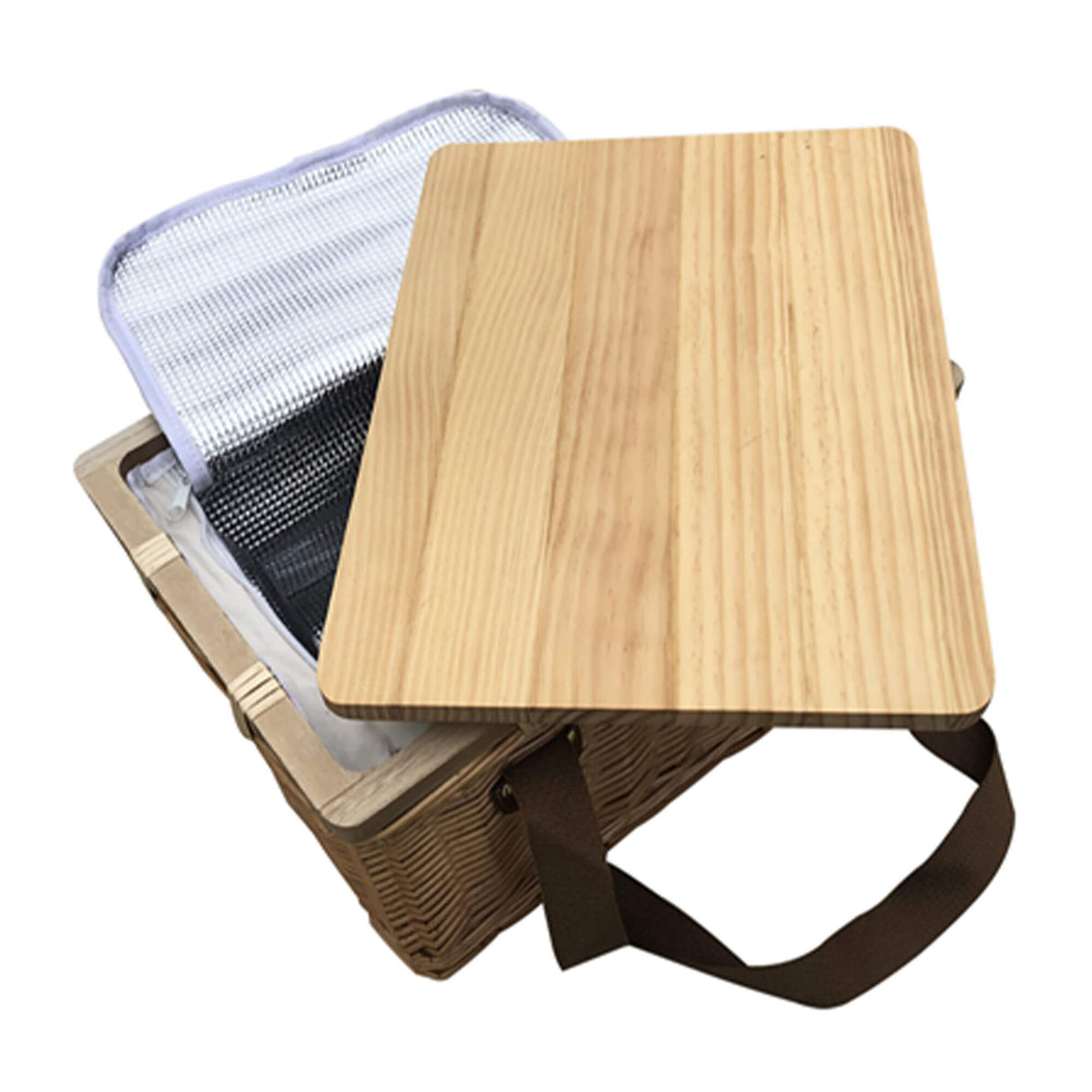 Wicker Picnic Cooler Basket - Engraved