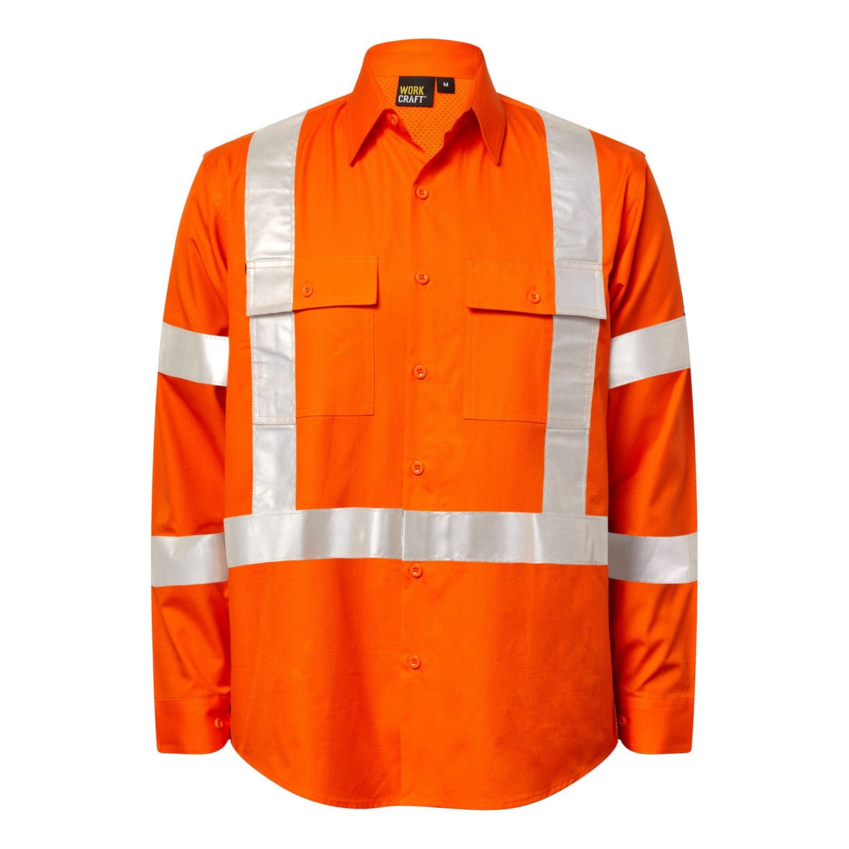 WS6035 Workcraft Hi Vis NSW Reflective Rail Shirt
