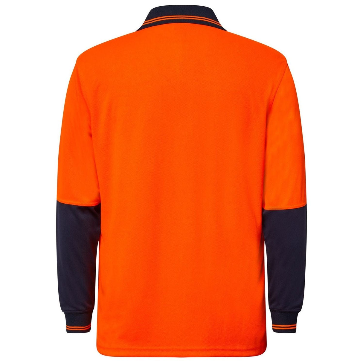 WSP202 Workcraft Hi Vis Two Tone Long Sleeve Micromesh Polo With Pocket