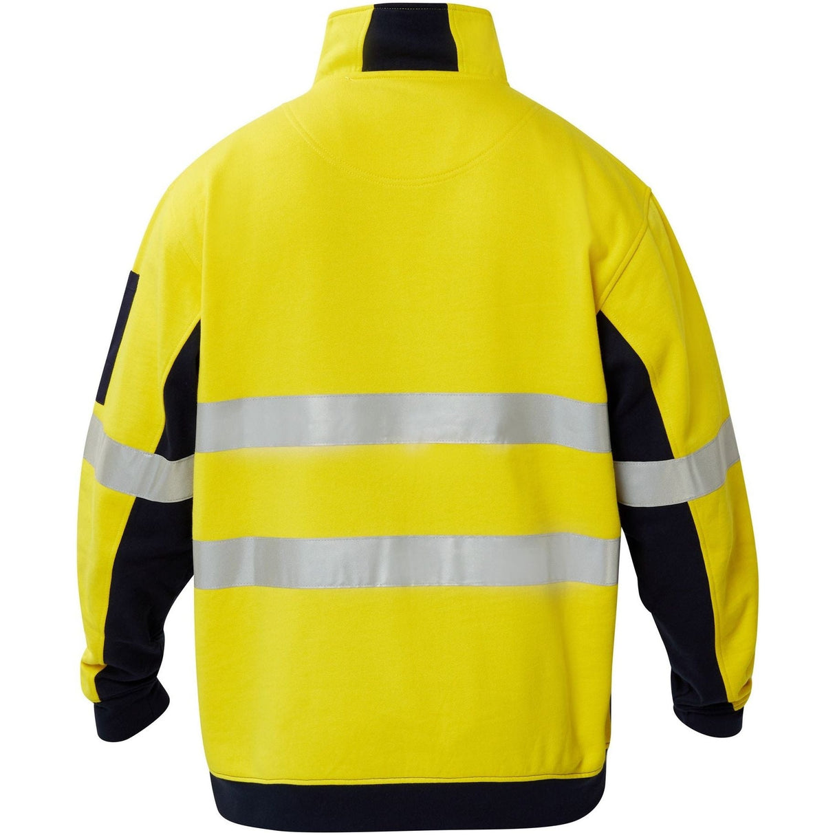 WT8018 Workcraft Hi Vis Half Zip Cotton Reflective Pullover