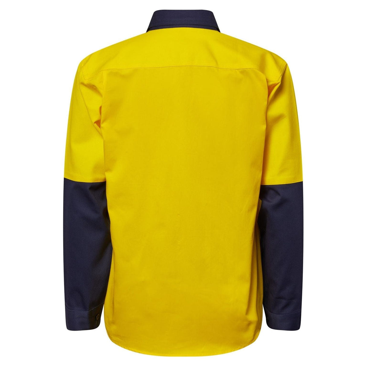 WS4254 Workcraft Heavy Duty Hybrid Two Tone Half Placket Cotton Drill With Gusset Sleeves