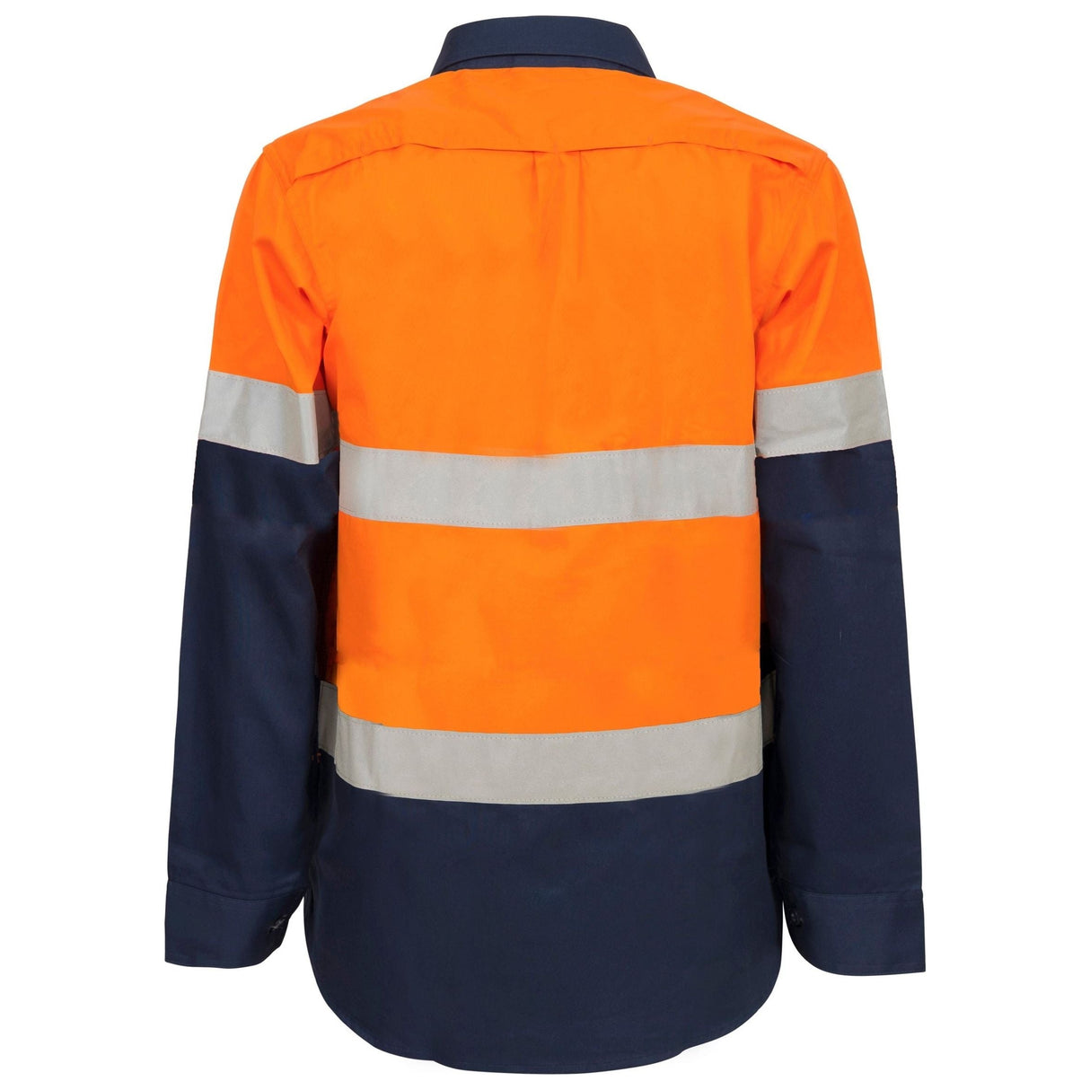 WSL601 Workcraft Maternity Lightweight Hi Vis Long Sleeve Vented Reflective Cotton Drill Shirt With Tape