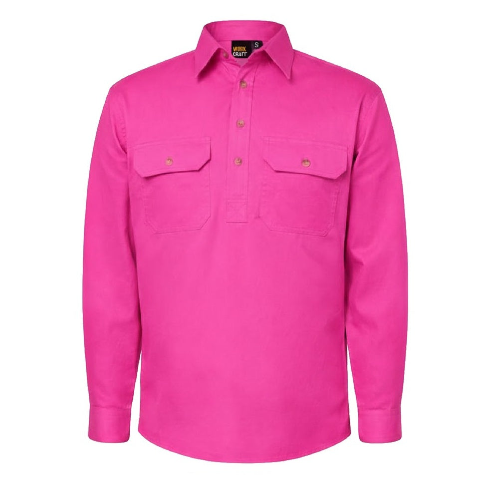 WS3029 Workcraft Lightweight Closed Front Cotton Drill Shirt