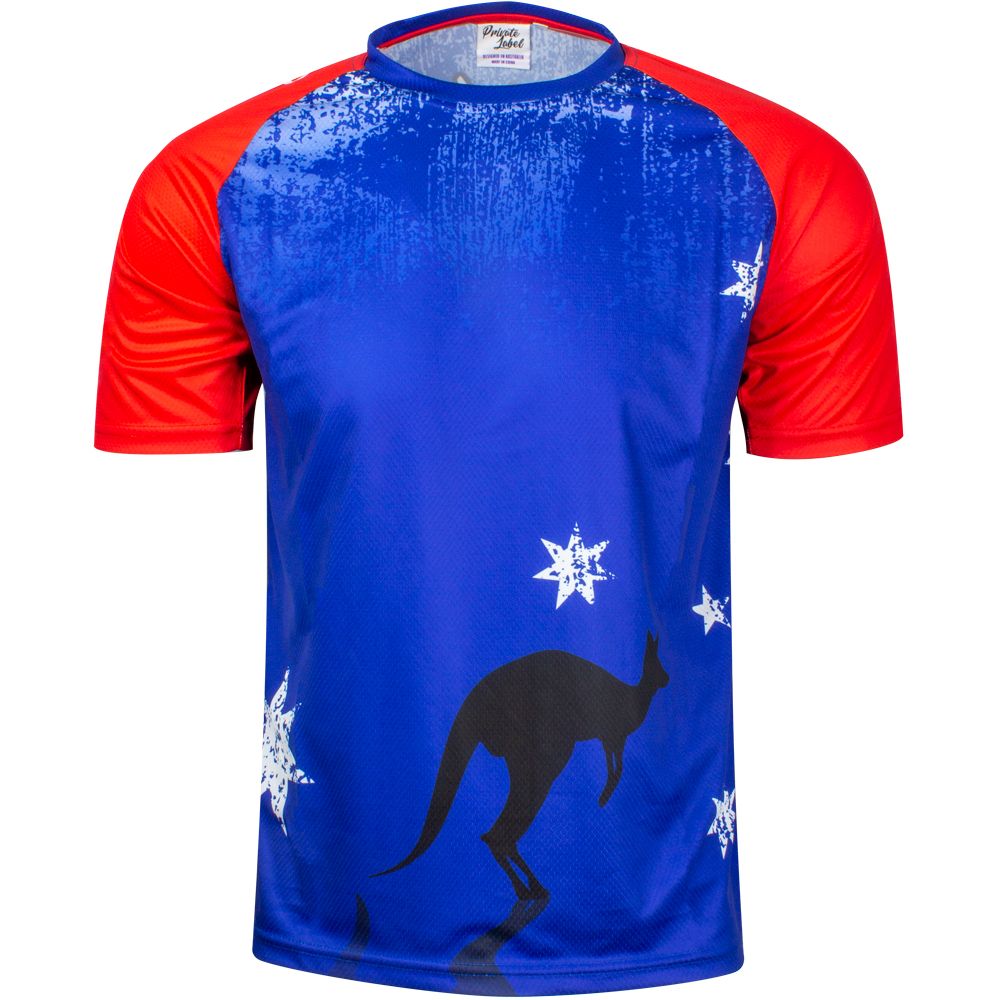 Custom Australian Flag Sublimation Tee