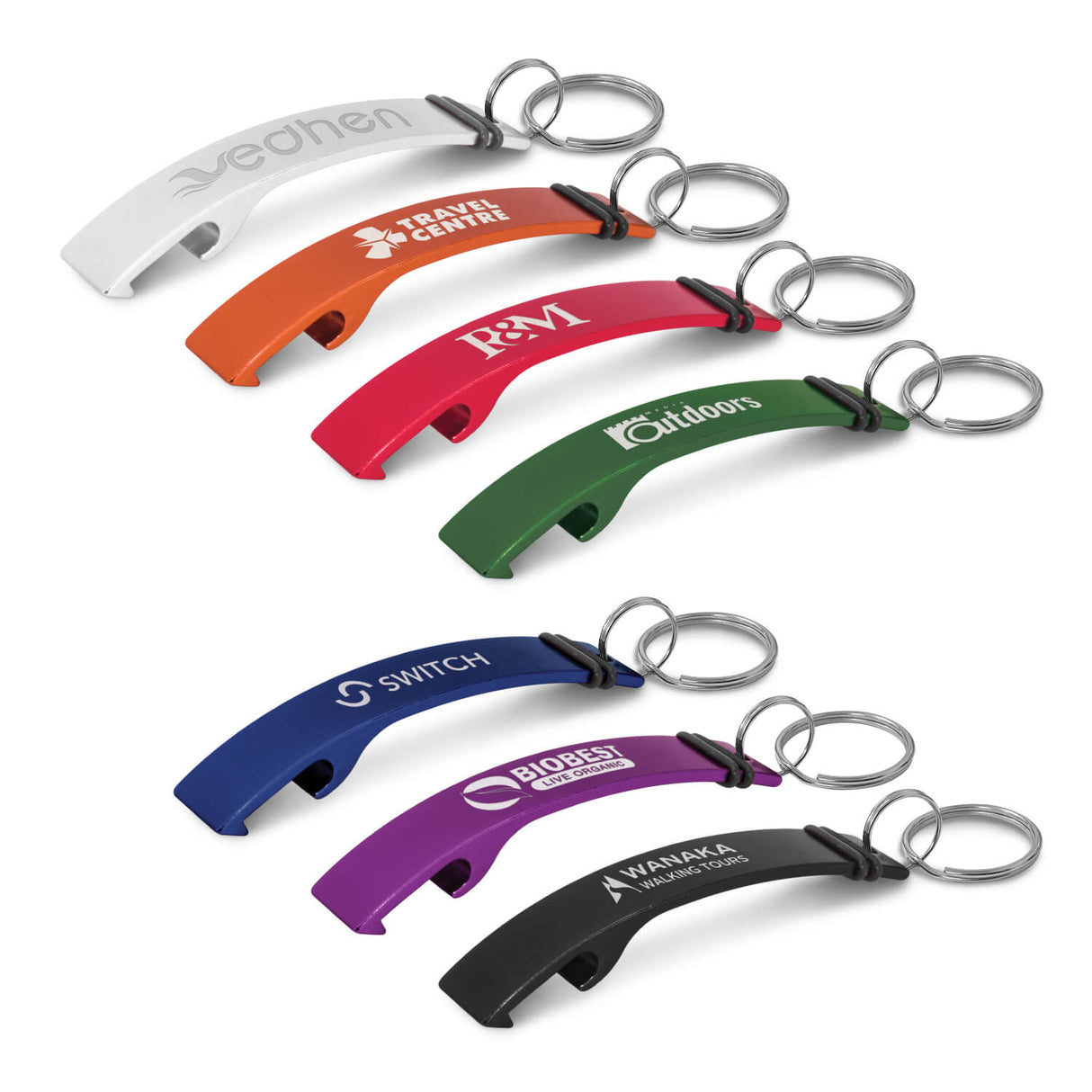 Bottle Opener Key Ring - Engraved