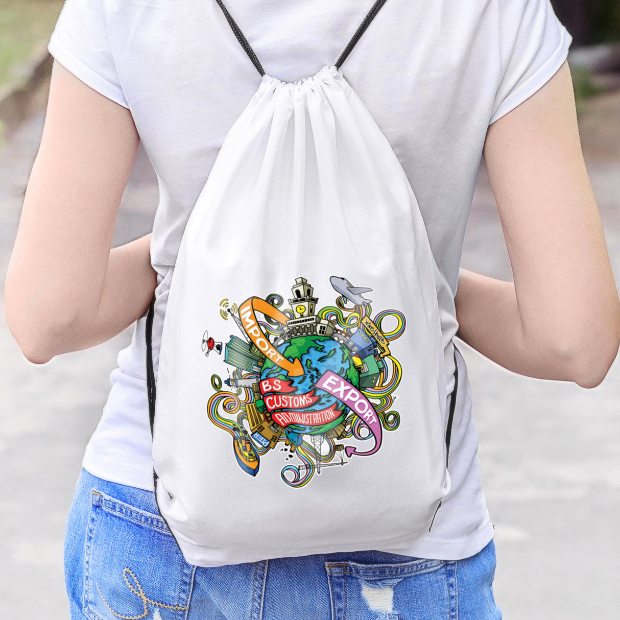 Polyester Drawstring Backpack