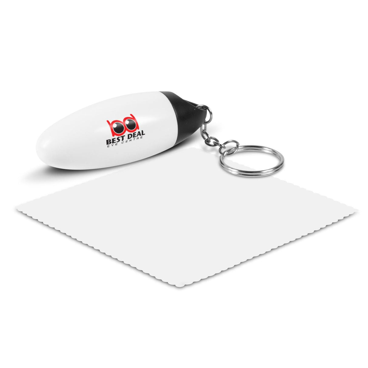 Microfibre Cloth Key Ring - Printed