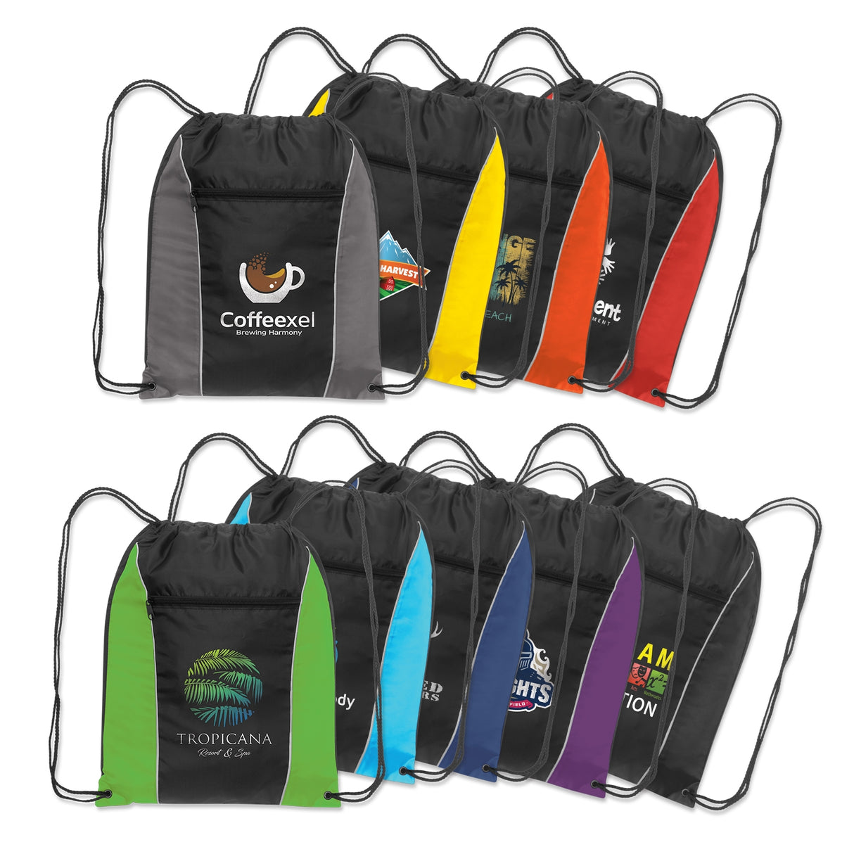 Premium Drawstring Backpack - Printed