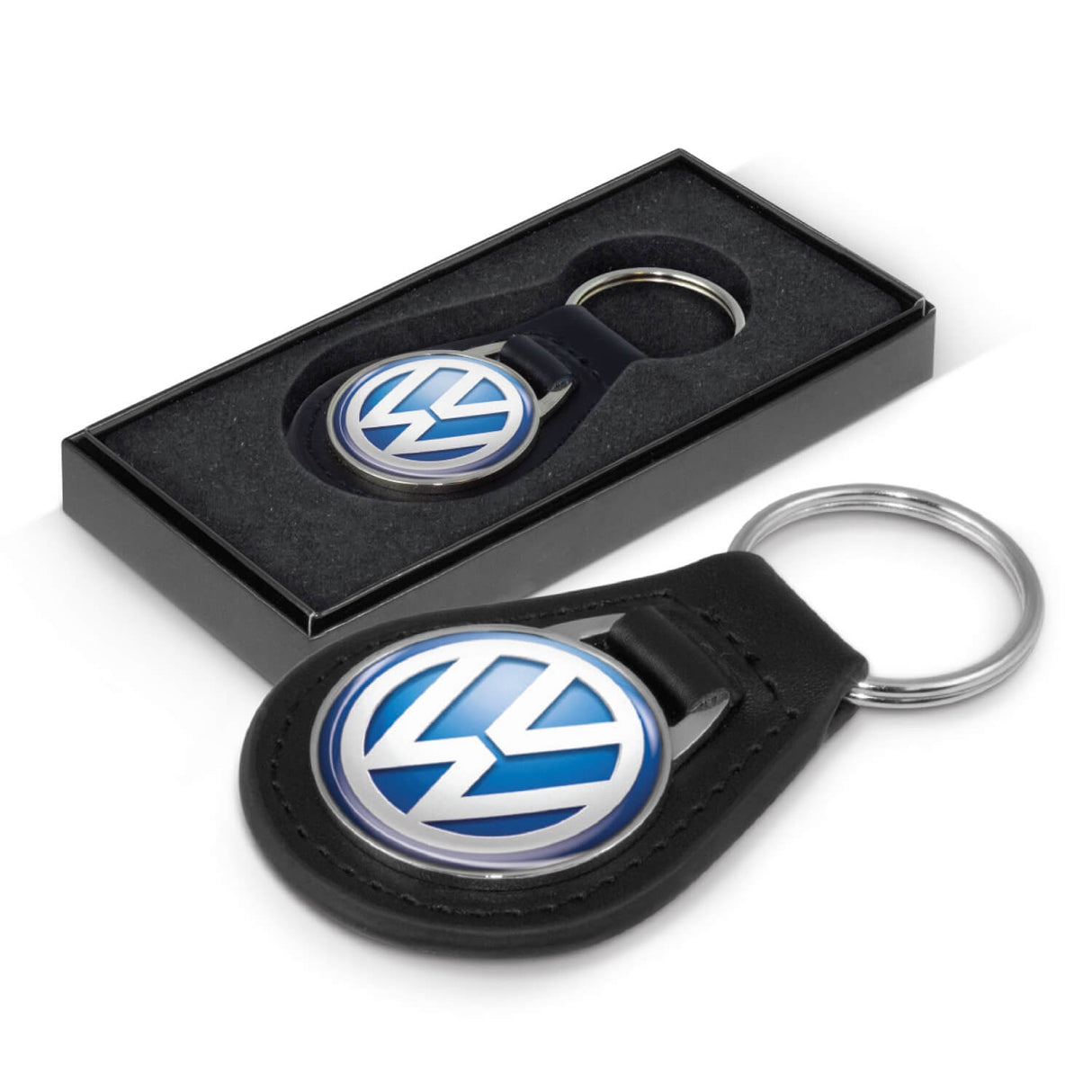 Leather Key Ring Round - Printed