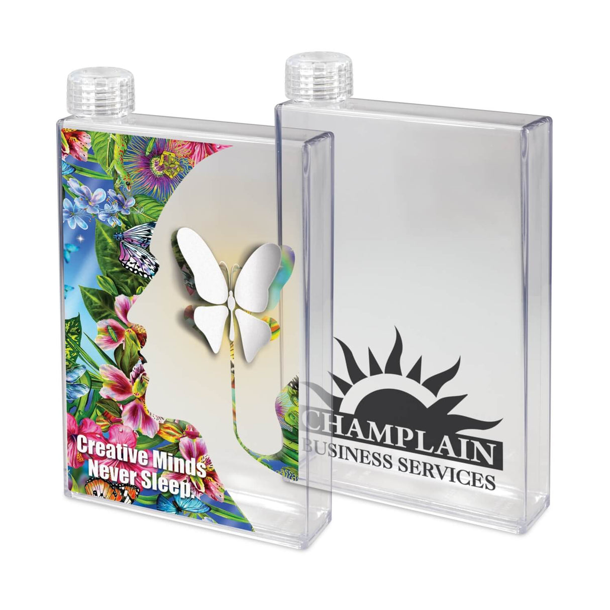 Notebook Water Bottle 500ml - Printed