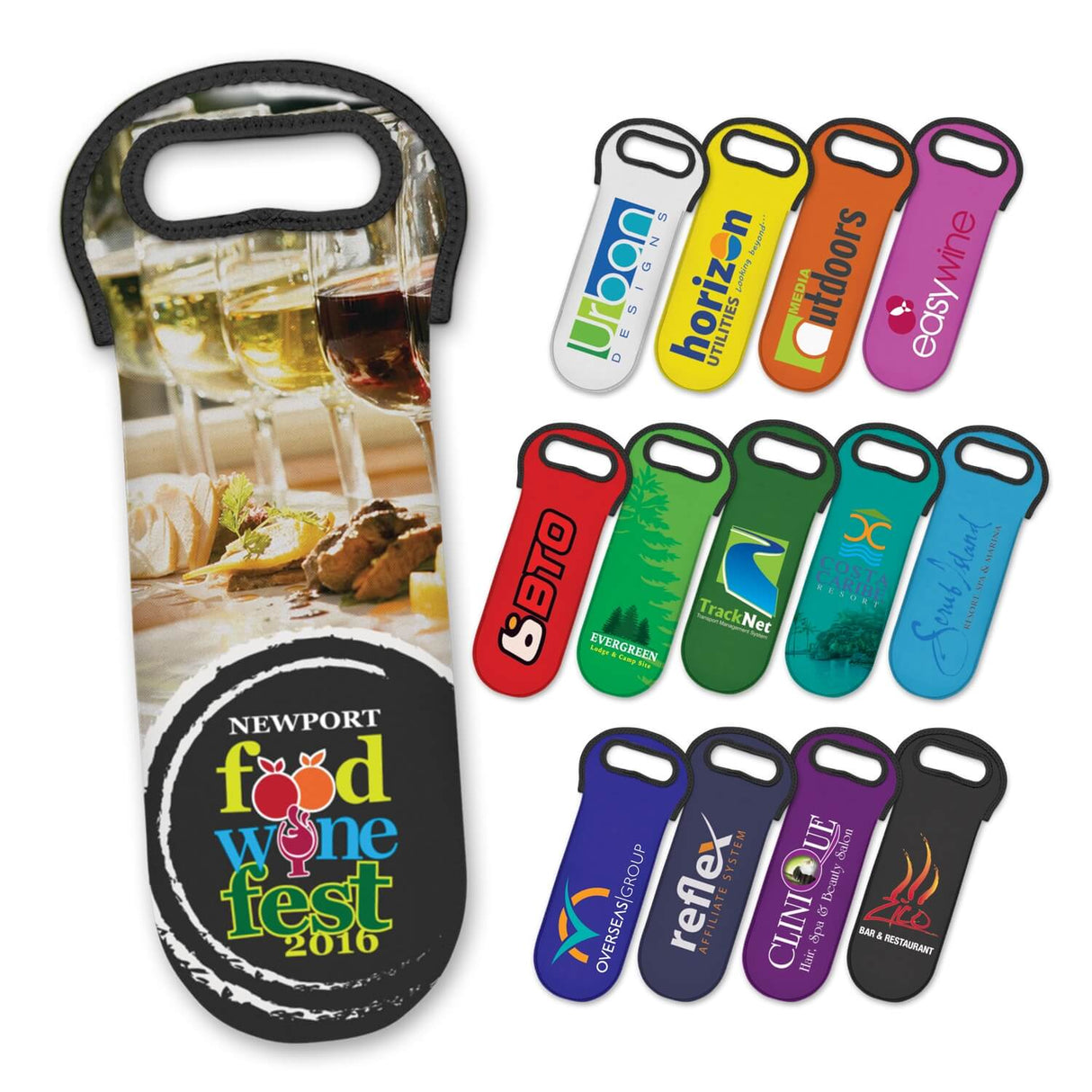 Wine Neoprone Cooler Bag - Printed