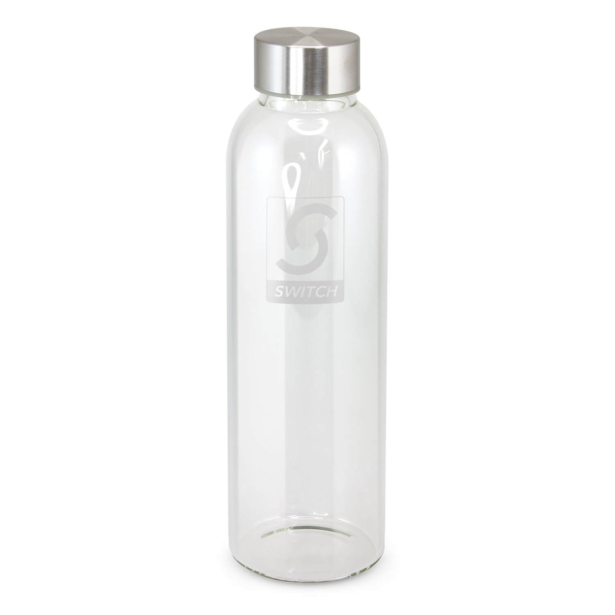 Mercury Glass Drink Bottle 600ml - Imitation Etched