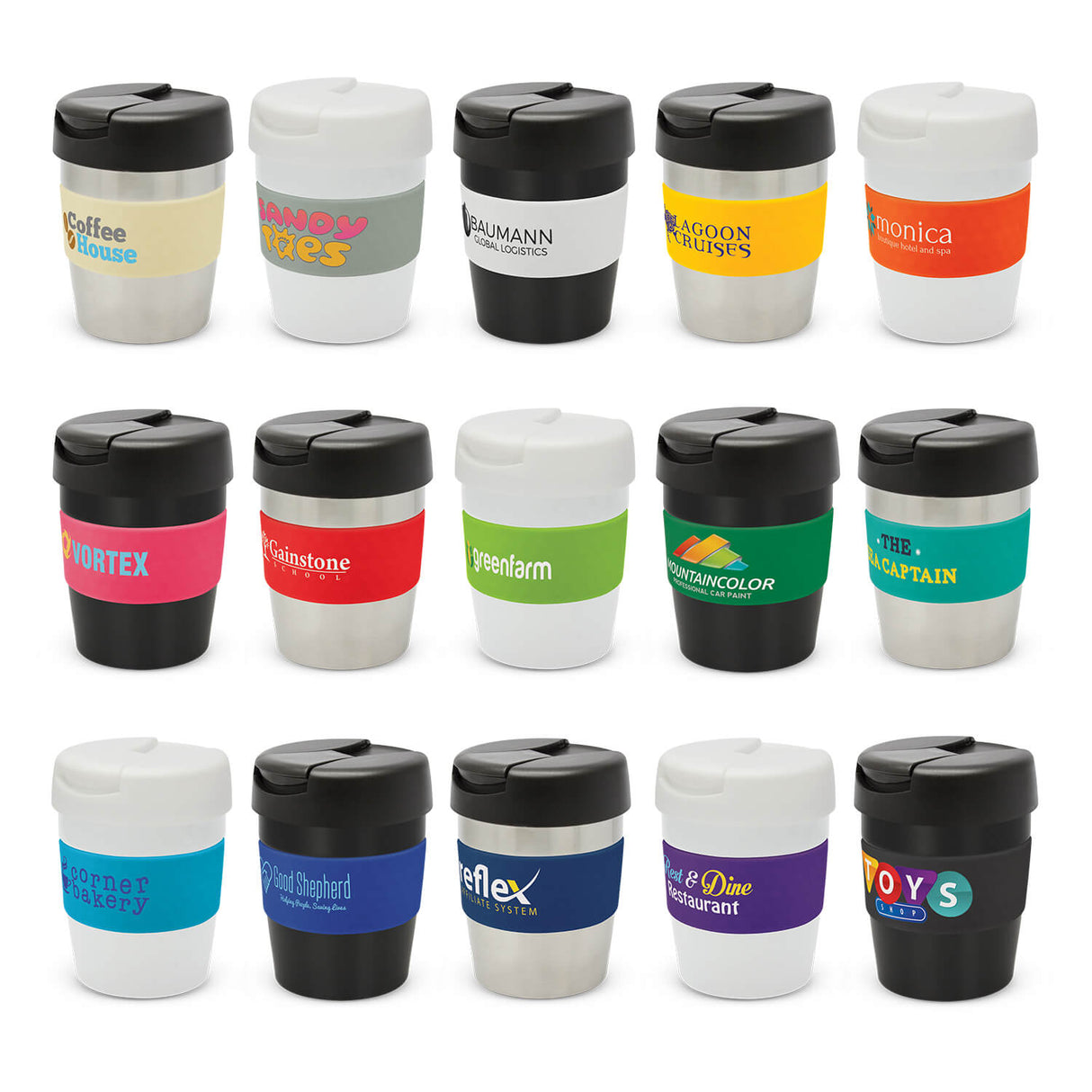 Java Vacuum Coffee Cup 230ml - Printed