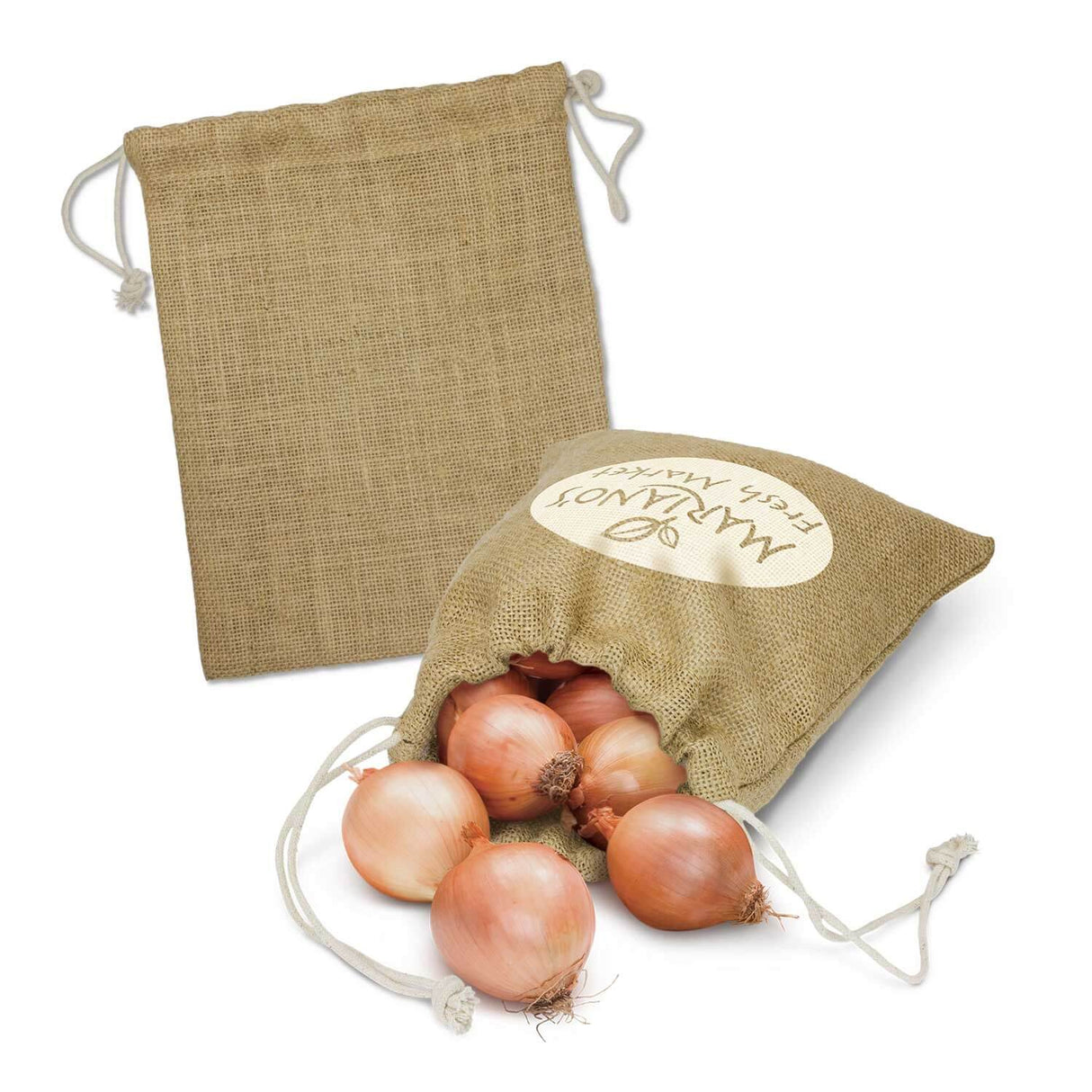 Jute Produce Bag Medium - Printed