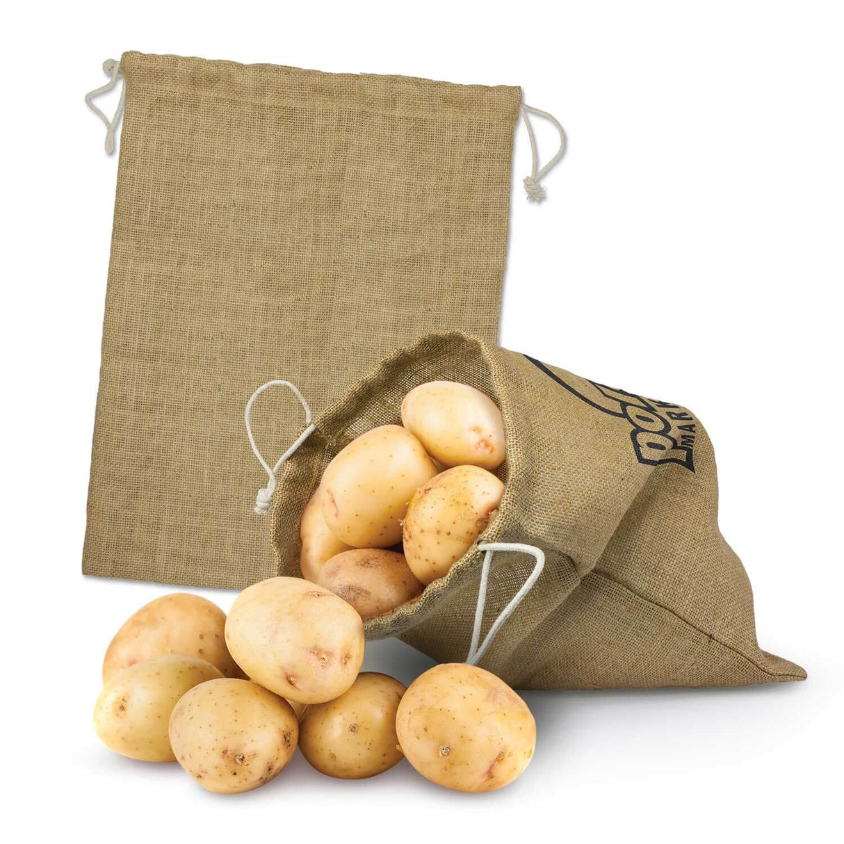 Jute Produce Bag Large - Printed