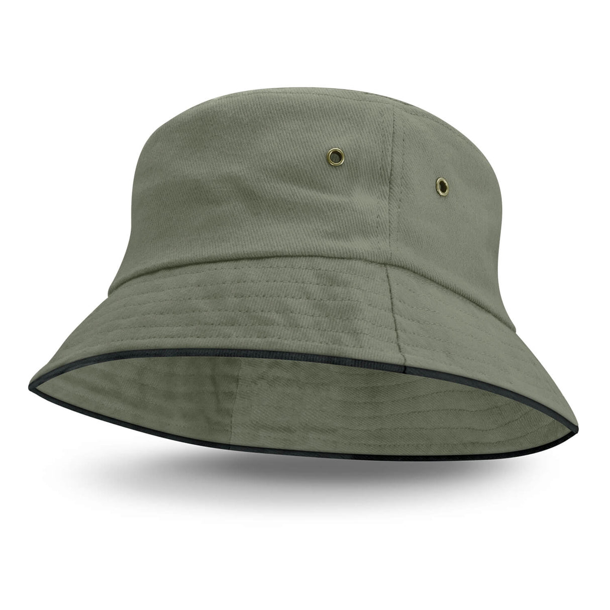Bucket Hat - Black Sandwich Trim - Embroidered