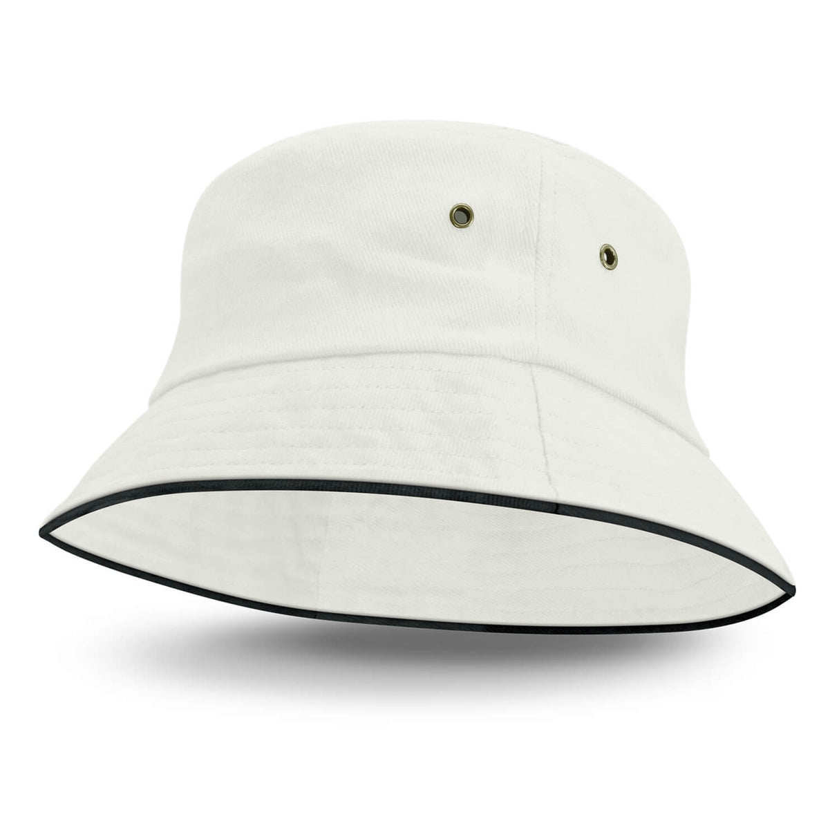 Bucket Hat - Black Sandwich Trim - Embroidered