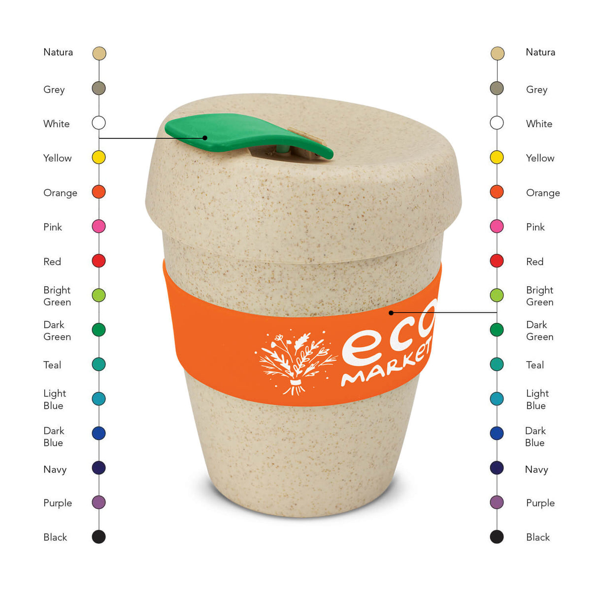 Express Coffee Cup - Natura 350ml - Printed