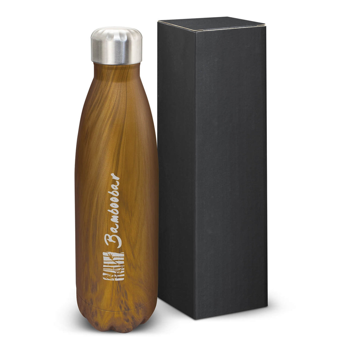 Woodgrain Vacuum Bottle 500ml - Engraved