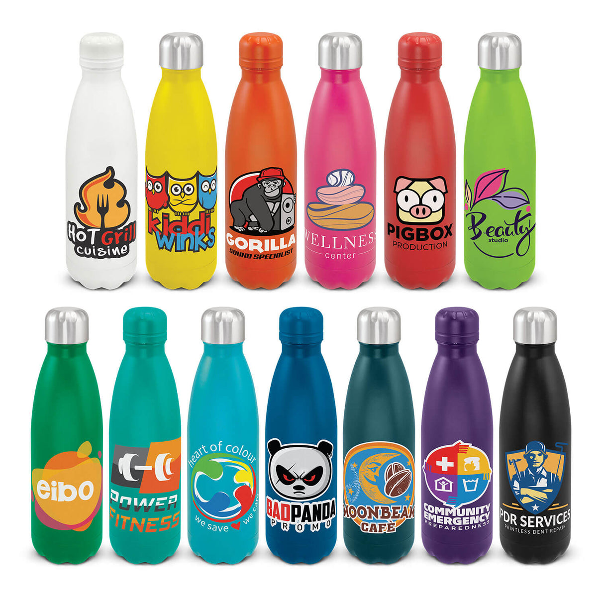 Powder Coated Vacuum Bottle 500ml - Printed