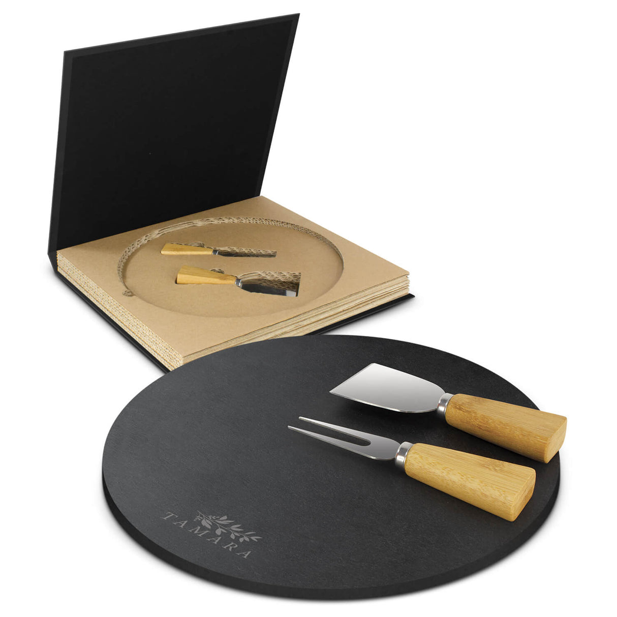 Ashford Slate Cheese Board Set - Engraved