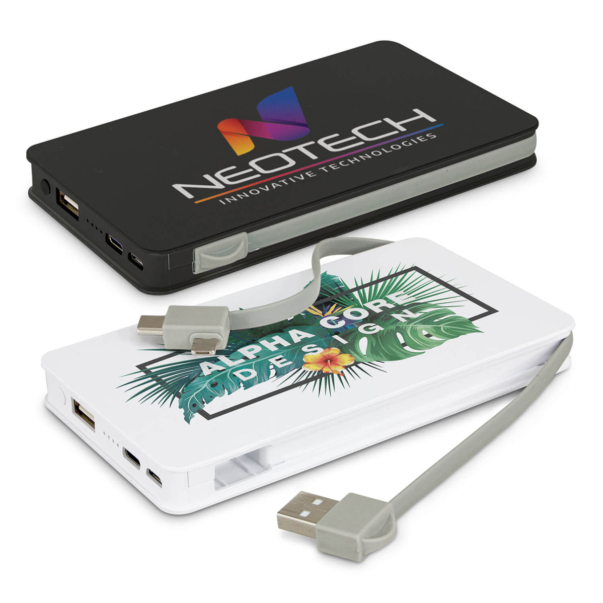 5W Wireless Charging Power Bank - Printed